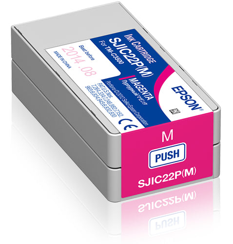 Epson SJIC22P(M): Ink cartridge for ColorWorks C3500 (Magenta)