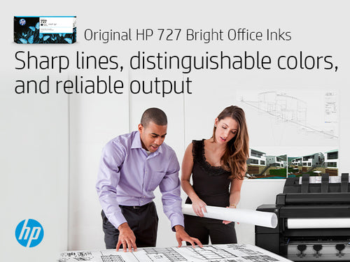 HP 727 130-ml Cyan DesignJet Ink Cartridge