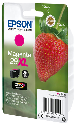 Epson Strawberry Singlepack Magenta 29XL Claria Home Ink