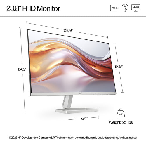 HP Series 5 23.8 inch FHD Monitor - 524sf