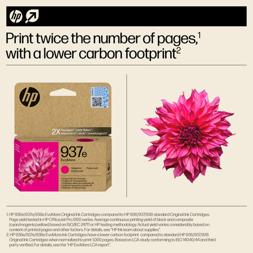 HP 937e EvoMore Magenta Original Ink Cartridge