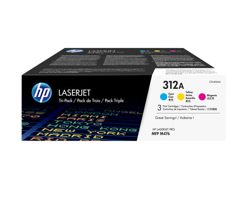 HP 312A Cyan Tri-Pack LaserJet Toner Cartridge