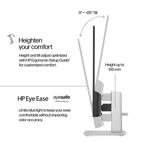 HP Series 5 27 inch FHD Height Adjust Monitor - 527sh