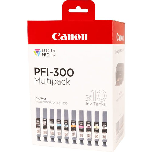 Canon PFI-300 ink cartridge 10 pc(s) Original Black, Blue, Cyan, Grey, Magenta, Photo black, Photo magenta, Red, Yellow