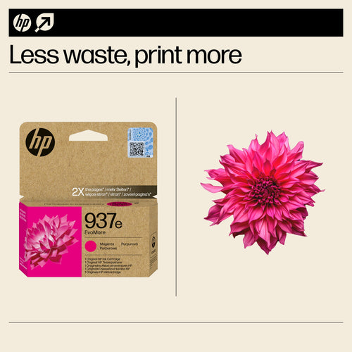 HP 937e EvoMore Magenta Original Ink Cartridge