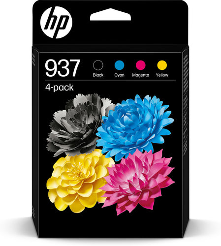 HP 937 CMYK Original Ink Cartridge 4-Pack